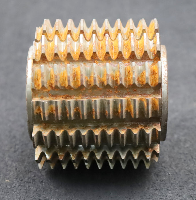 Bild des Artikels PWS-Zahnrad-Wälzfräser-m=2,0mm-BPIII-DIN-3972-EGW-20°-Ø80x71xØ32mm-14-Spannuten