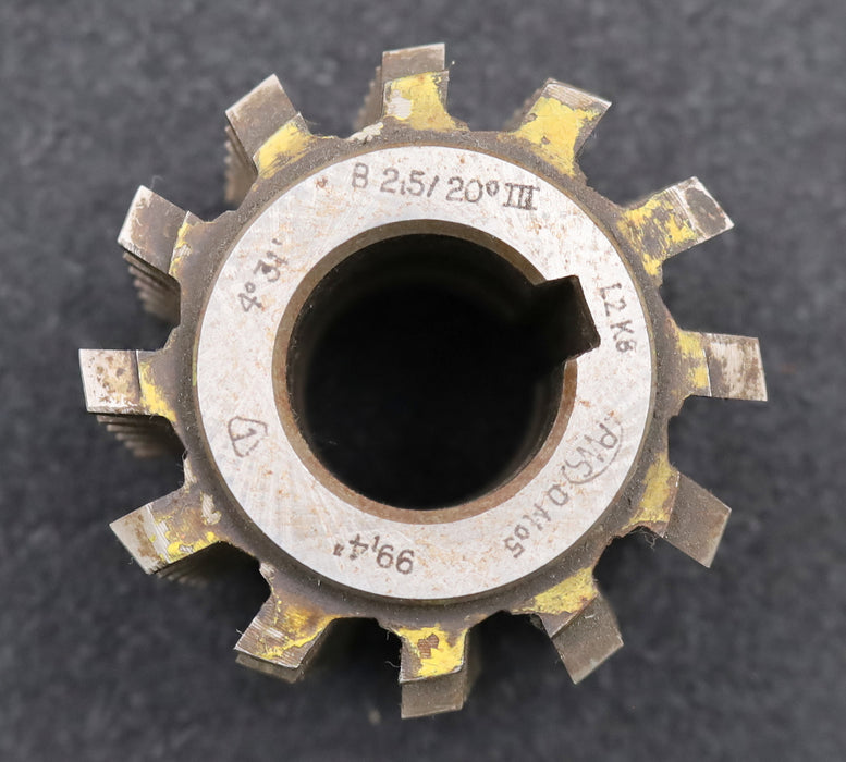 Bild des Artikels PWS-Zahnrad-Wälzfräser-m=2,5mm-BPIII-DIN-3972-EGW-20°-Ø69x58xØ27mm-HSS