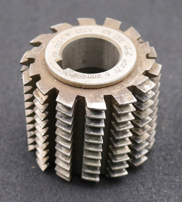 Bild des Artikels PWS-Zahnrad-Wälzfräser-m=2,0mm-BPIII-DIN-3972-EGW-20°-Ø79x71xØ32mm-LKN-2gg.Links