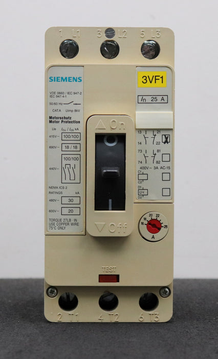 Bild des Artikels SIEMENS-Motorschutzschalter-3VF1231-1DD11-0AB4-16-25A-300A-gebraucht