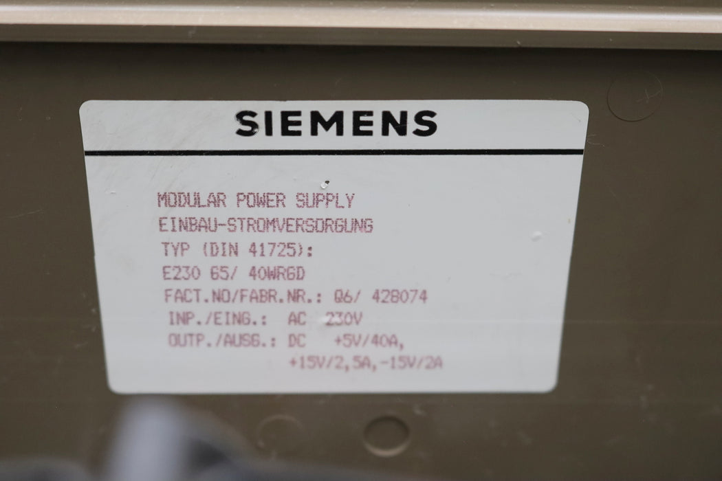 Bild des Artikels SIEMENS-Stromversorgung-6EW1861-2AD-überprüft-vom-Elektronik-Servicetechniker