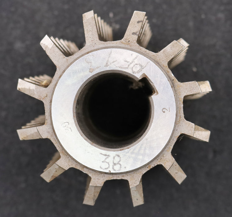 Bild des Artikels PWS-Zahnrad-Wälzfräser-m=-4,0mm-EGW-20°-BPVI-nach-DIN-3972-Ø77x80xØ27mm-mit-LKN