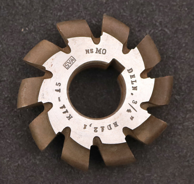 Bild des Artikels SVA-Rollkettenrad-Formfräser-Teilung=-19,05mm=-3/4''-RollenØ-12,1mm