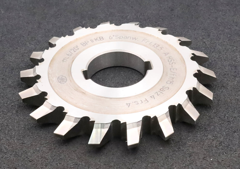 Bild des Artikels PWS-Zahnstangen-Formfräser-m=-6,0mm-BP-II-EGW-20°-Ø170xØ27mm-2x-LKN-18-Spannuten