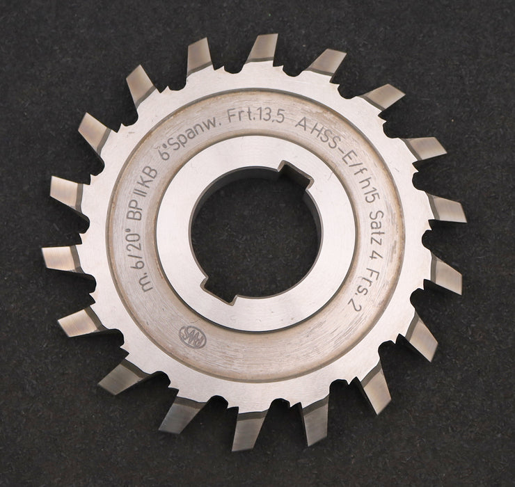 Bild des Artikels PWS-Zahnstangen-Formfräser-m=-6,0mm-BP-II-EGW-20°-mit-2x-LKN-Ø170xØ27mm