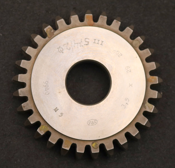 Bild des Artikels PWS-Scheibenschneidrad-m=-3,5mm-EGW-20°-Z=-29-BP-III-Ø111x17xØ1-1/4"-gebraucht