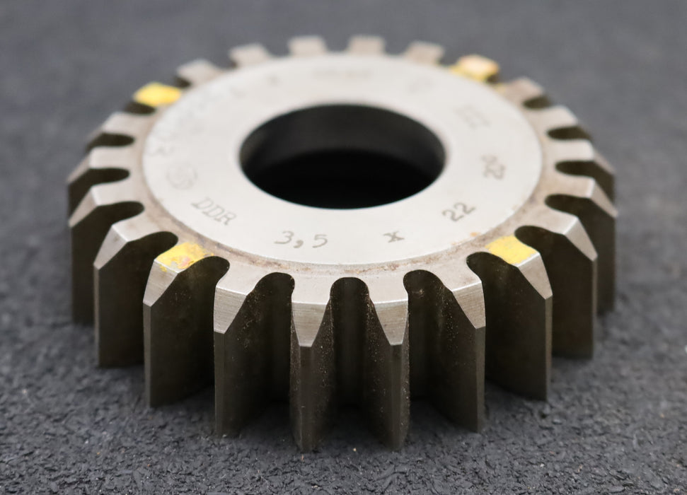 Bild des Artikels PWS-Scheibenschneidrad-m=-3,5mm-EGW-20°-Z=-22-BP-III-Ø87x22xØ1-1/4"