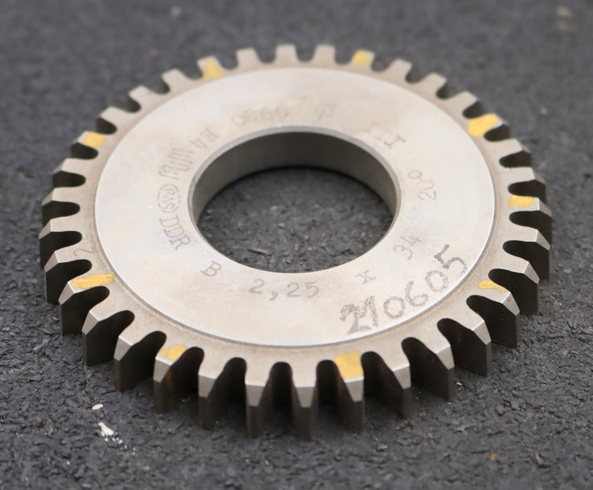 Bild des Artikels PWS-Scheibenschneidrad-m=-2,25mm-EGW-20°-Z=-34-BP-III-Ø81x9xØ1-1/4"-Qualität-B