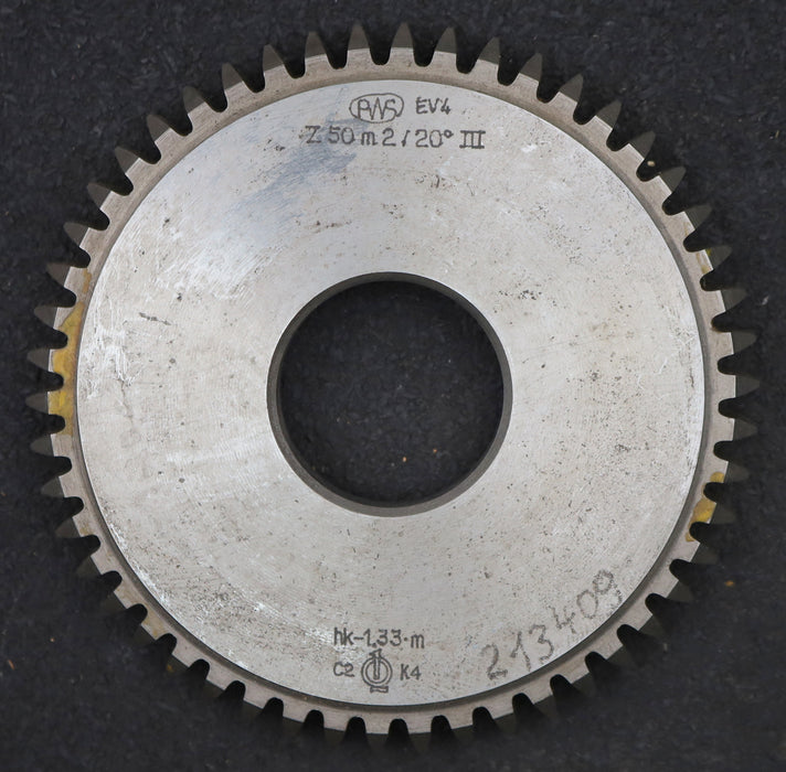 Bild des Artikels PWS-Scheibenschneidrad-m=-2mm-EGW-20°-Z=-50-hk--1,33m-BP-III-Ø105x12xØ1-1/4"