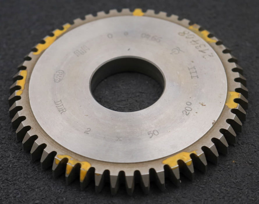 Bild des Artikels PWS-Scheibenschneidrad-m=-2mm-EGW-20°-Z=-50-BP-III-Ø105x10xØ1-1/4"-gebraucht