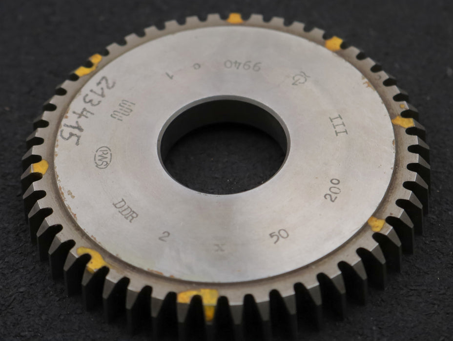 Bild des Artikels PWS-Scheibenschneidrad-m=-2mm-EGW-20°-Z=-50-BP-III-Ø105x14xØ1-1/4"-gebraucht