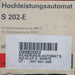 Bild des Artikels STOTZ-Hochleistungsautomat-S202-L-4A-250-380VAC-unbenutzt-in-OVP