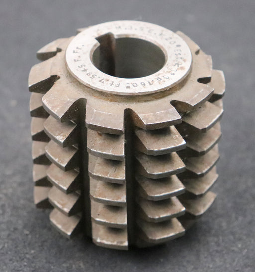 Bild des Artikels Zahnrad-Wälzfräser-gear-hob-m=-3,5mm-EGW-20°-BPI-DIN-3972-Ø75x75xØ27mm