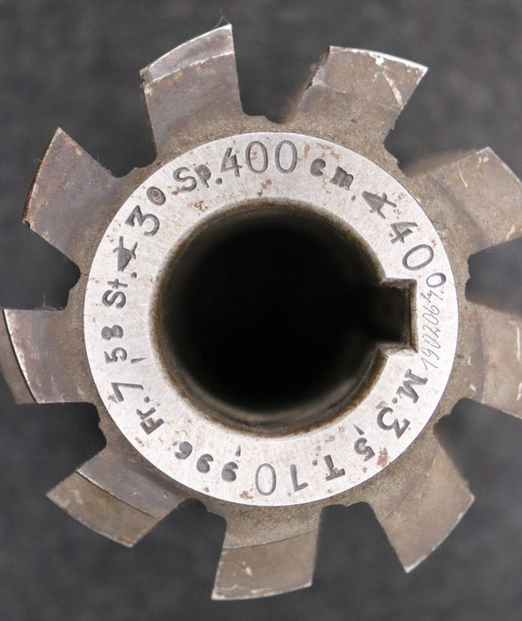 Bild des Artikels Zahnrad-Wälzfräser-gear-hob-m=-3,5mm-EGW-20°-BPI-nach-DIN-3972-Ø73x76xØ27mm