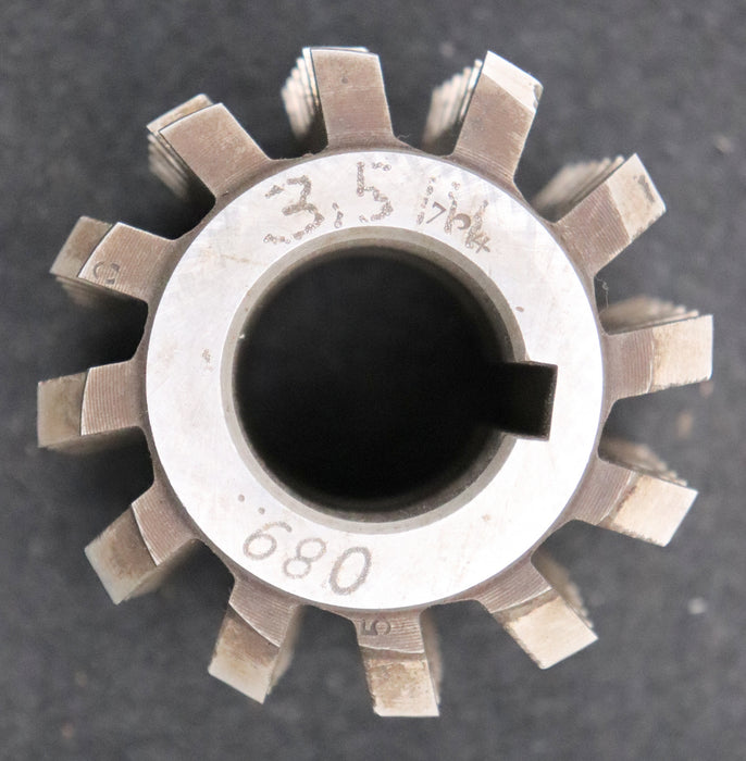 Bild des Artikels PWS-Zahnrad-Wälzfräser-gear-hob-m=-3,5mm-EGW-20°-BPIII-Ø80x70xØ32mm-DIN-3972