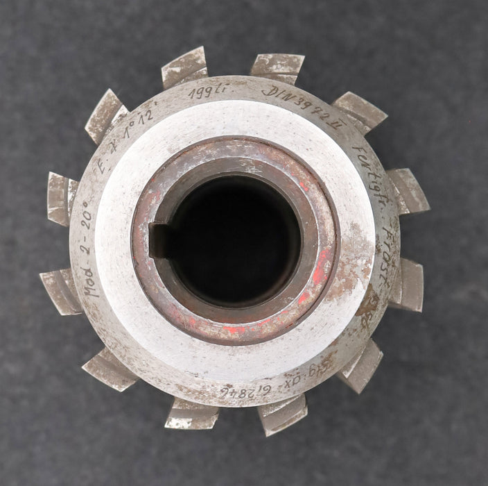 Bild des Artikels SAAZOR-Zahnrad-Wälzfräser-gear-hob-m=-2,0mm-EGW-20°-BPII-nach-DIN-3972