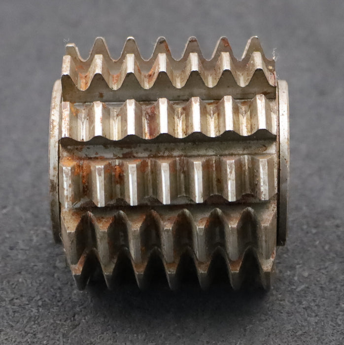 Bild des Artikels Zahnrad-Wälzfräser-gear-hob-m=-3,0mm-EGW-20°-BPIII-DIN-3972-Ø81x75xØ27mm