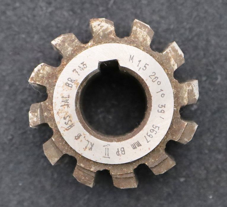 Bild des Artikels Zahnrad-Wälzfräser-m=-1,5mm-EGW-20°-BPII-nach-DIN-3972-Ø56x39xØ22mm-mit-LKN