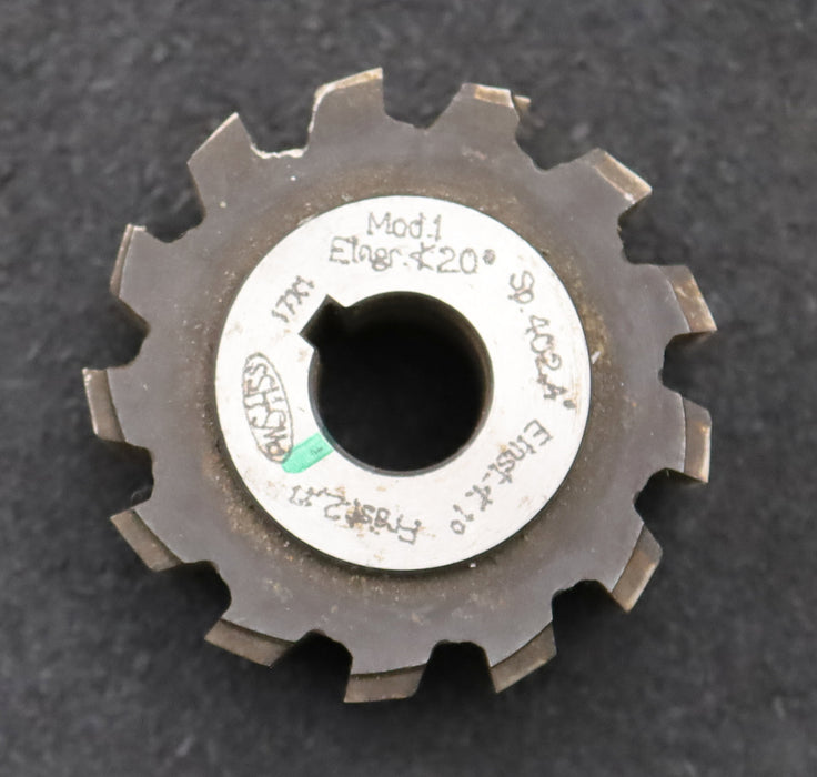 Bild des Artikels PWS-Zahnrad-Wälzfräser-m=-1,0mm-EGW-20°-BPI-nach-DIN-3972-Ø59x30xØ17mm-LKN