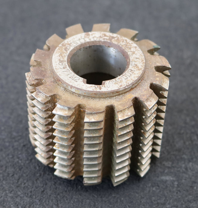 Bild des Artikels PWS-Zahnrad-Wälzfräser-m=-1,5mm-EGW-20°-BPII-nach-DIN-3972-Ø71x58xØ27mm