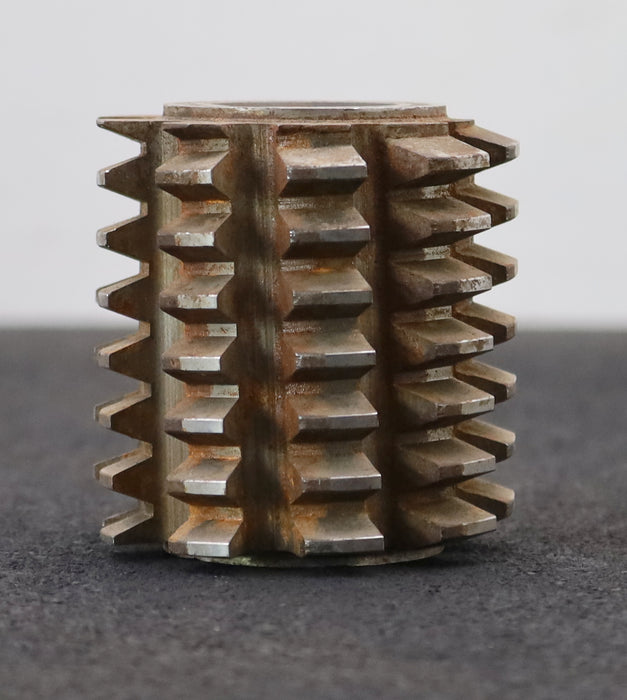 Bild des Artikels Zahnrad-Wälzfräser-m=-3,0mm-EGW-20°-Ø67x71xØ27mm-LKN-1gg.-Rechts-spiralgenutet