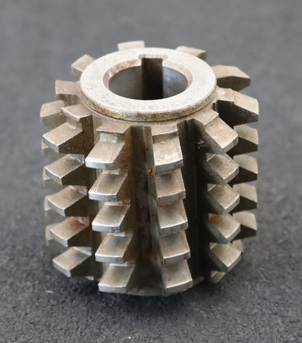 Bild des Artikels PWS-Zahnrad-Wälzfräser-m=-3,15mm-EGW-20°-Ø63x60xØ22mm-1gg.-Rechts-spiralgenutet