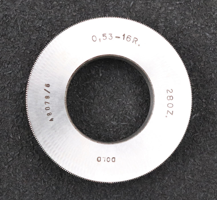 Bild des Artikels DOLD-Rändelrad-16-rillig-mit-280-Zähnen-Teilung-0,53mm-AußenØ-67mm