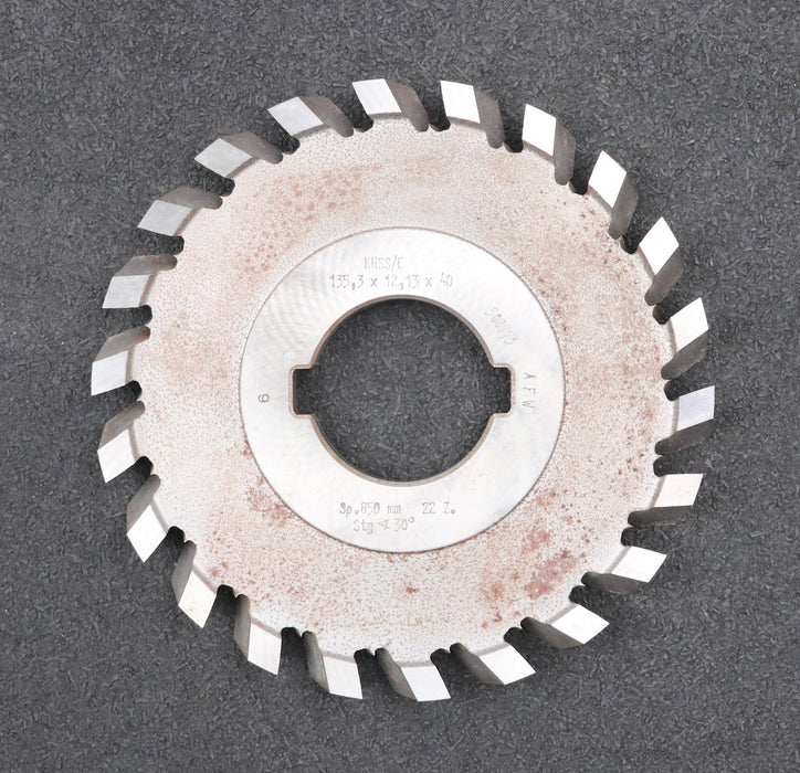 Bild des Artikels DOLD-Nutenfräser-Breite-12,13mm-AußenØ-135,3mm-Bohrung-40mm-LKN-22-Zähne