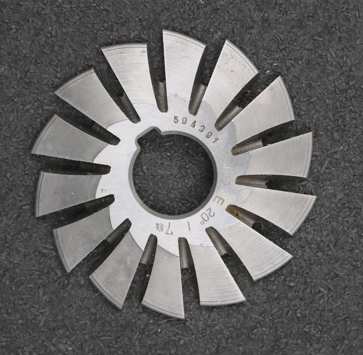 Bild des Artikels DOLD-asymmetrischer-Prismenfräser-E-20°/7a-Gesamtwinkel-20°-Flankenwinkel-20°+0°