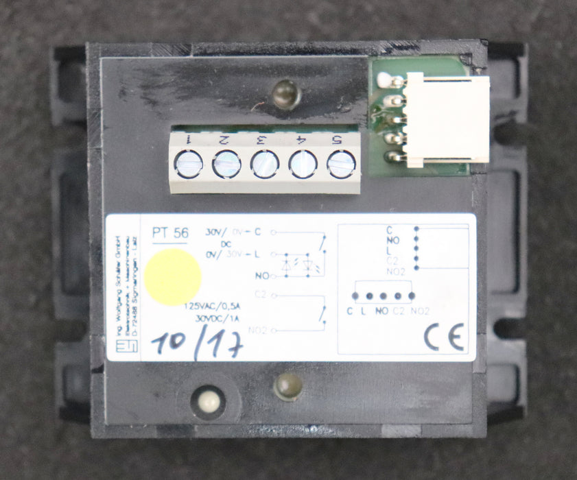 Bild des Artikels SCHÄFER-Taster-PT-56-MB-Kappe-ALU-EV1,VI+VIII,2NO-LED-12-30V-gelb-"Pfeil-AUF"