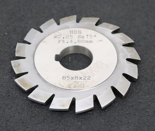 Bild des Artikels DOLD-Formfräser-für-Zahnstangen-m=-2,25-EGW-15°-BPI-nach-3972-Ø84x8xØ22mm