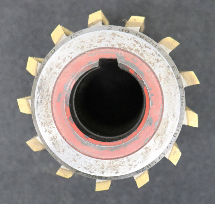 Bild des Artikels SAAZOR-Zahnrad-Wälzfräser-gear-hob-m=-2,0mm-15°-EGW-Ø87x90xØ32mm-2gg.-Rechts