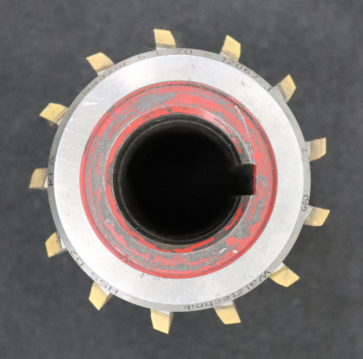 Bild des Artikels SAAZOR-Zahnrad-Wälzfräser-gear-hob-m=-2,0mm-15°-EGW-Ø87x90xØ32mm-LKN-2gg.-Rechts