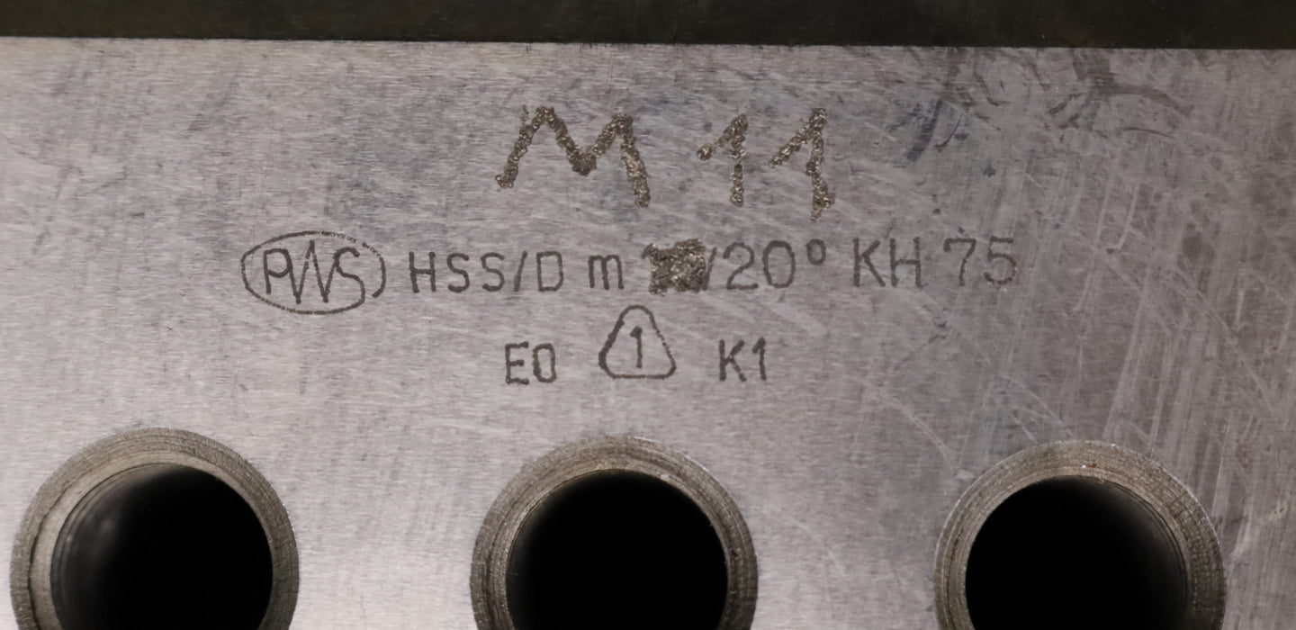 Bild des Artikels PWS-1-Satz-Hobelstähle-Kegelradhobelmaschine-75KH-m=-11-Nutzlänge-134mm-EGW-20°