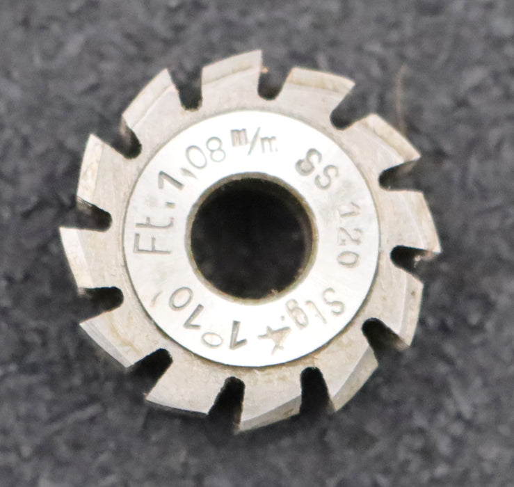 Bild des Artikels DOLD-Zahnrad-Wälzfräser-gear-hob-m=0,5-15°-EGW-1°10'-Stg-Ø25x10xØ8mm