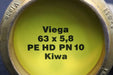 Bild des Artikels KIWA-Klemmverbinder-VIEGA-RohrØ-63mm-63x5,8mm-PE-HD-PN10-DIN8076-unbenutzt