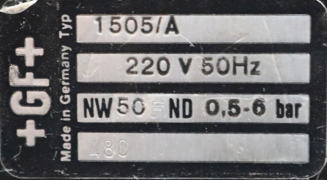 Bild des Artikels GF-GEORG-FISCHER-Magnetventil-Typ-165-63-DN50-PN-0,5-6bar-230V-50Hz-gebraucht