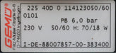 Bild des Artikels GEMÜ-Magnetventil-Typ-225-P-6bar-230V-50/60Hz-70/18w-ND10-DA50-NW40-unbenutzt