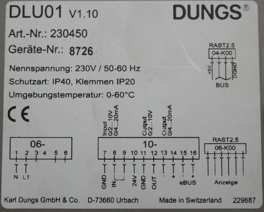 Bild des Artikels DUNGS-Leistungsrückmeldung-DLU01-Art.-Nr.:-230450-mit-4pol.-Kabel-Nr.-241300