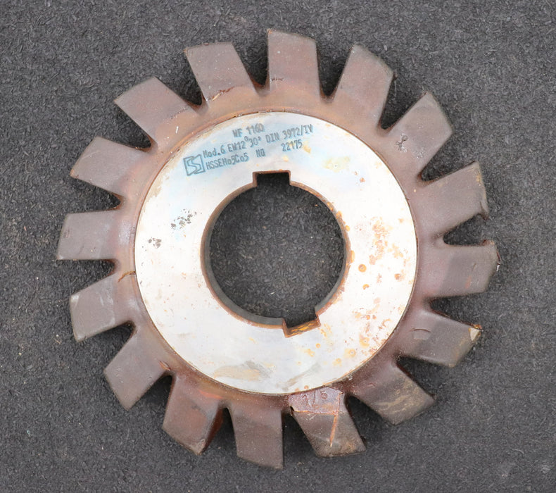 Bild des Artikels Zahnstangen-Formfräser-rack-milling-cutter-m=-6,0mm-12°30'-EGW-Ø160x18xØ50mm