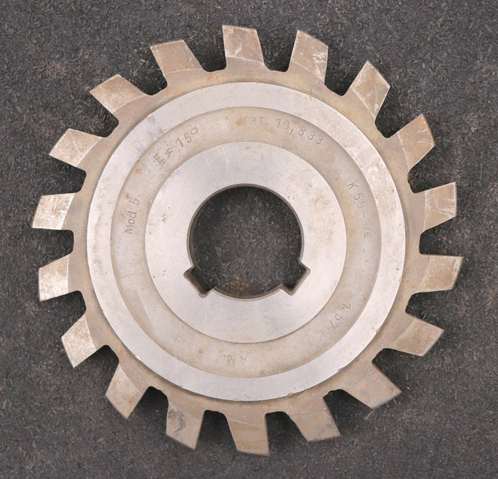 Bild des Artikels Zahnstangen-Formfräser-rack-milling-cutter-m=-5,0mm-15°-EGW-Ø160x16xØ30mm