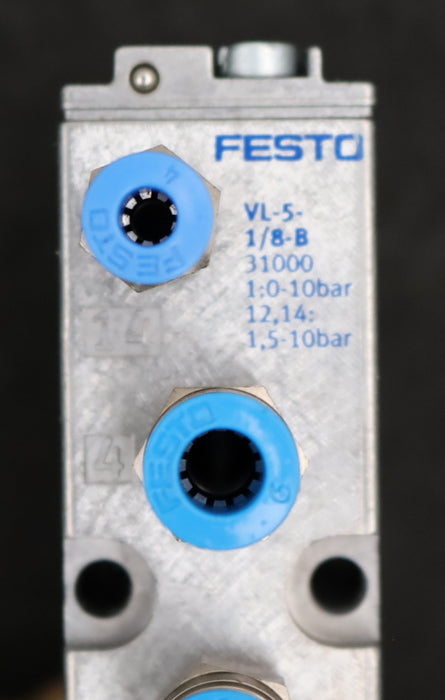 Bild des Artikels FESTO-Pneumatik-Ventil-VL-5-1/8-B-Mat.-Nr.31000-Betriebsdruck-min.-0bar