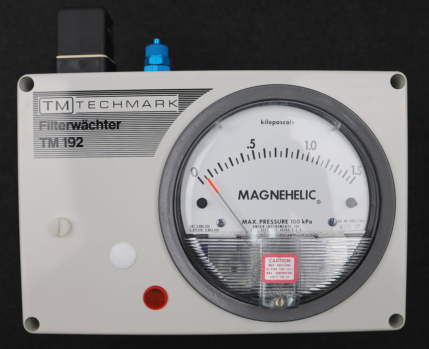 Bild des Artikels TECHMARK-MAGNEHELIC-Filterwächter-TM-192-15-Einstellbereich-0,35-1,4kPa-250VAC