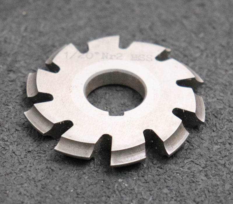 Bild des Artikels Zahnformfräser-gear-profile-cutter-m=-1mm-Nr.-2-für-Zähnezahlbereich-Z=-14-16