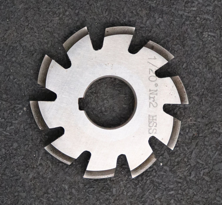 Bild des Artikels Zahnformfräser-gear-profile-cutter-m=-1mm-Nr.-2-für-Zähnezahlbereich-Z=-14-16