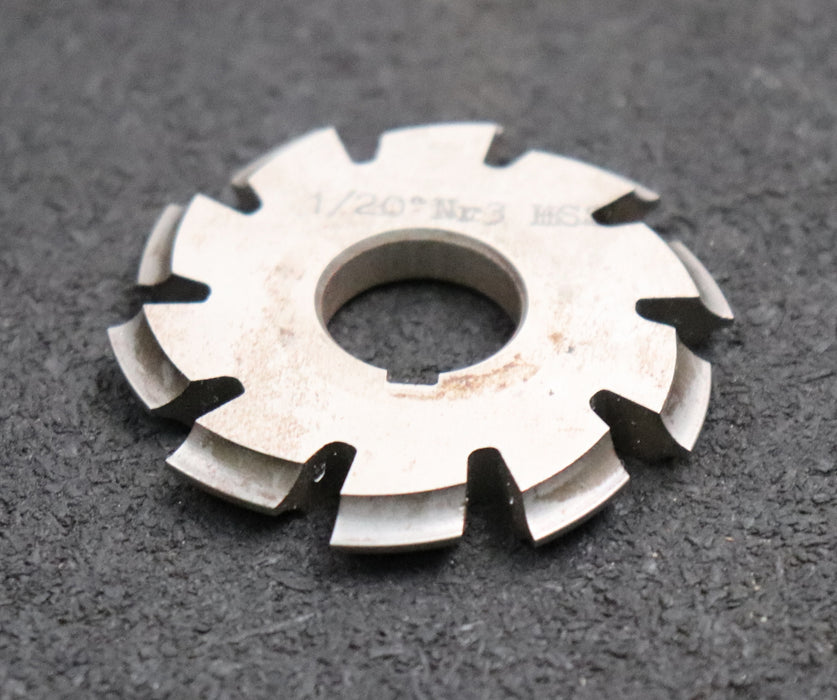 Bild des Artikels Zahnformfräser-gear-profile-cutter-m=-1mm-Nr.-3-für-Zähnezahlbereich-Z=-17-20