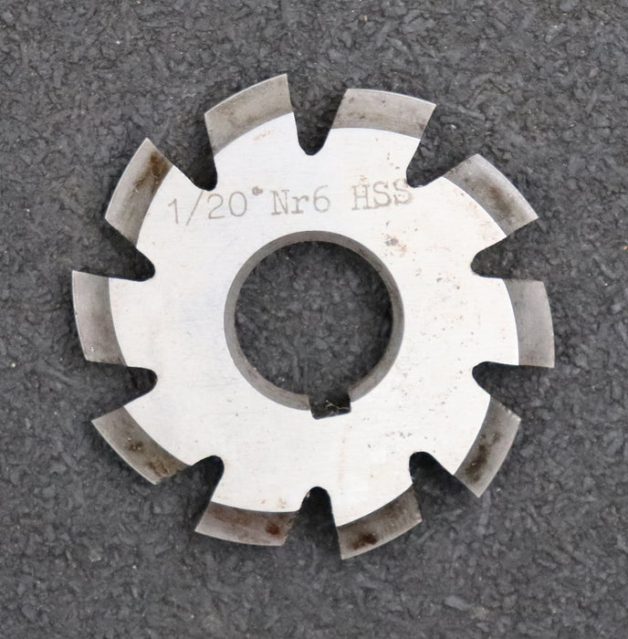 Bild des Artikels Zahnformfräser-gear-profile-cutter-m=-1mm-Nr.-6-für-Zähnezahlbereich-Z=-35-54