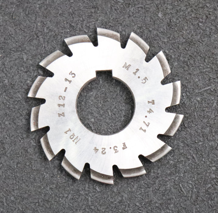 Bild des Artikels Zahnformfräser-gear-profile-cutter-m=-1,5mm-Nr-1-für-Zähnezahlbereich-Z=-12-13