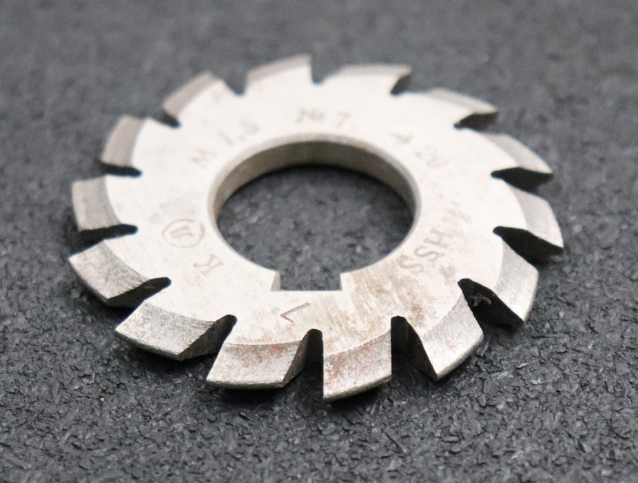 Bild des Artikels Zahnformfräser-gear-profile-cutter-m=-1,5mm-Nr.-7-für-Zähnezahlbereich-Z=-55-134