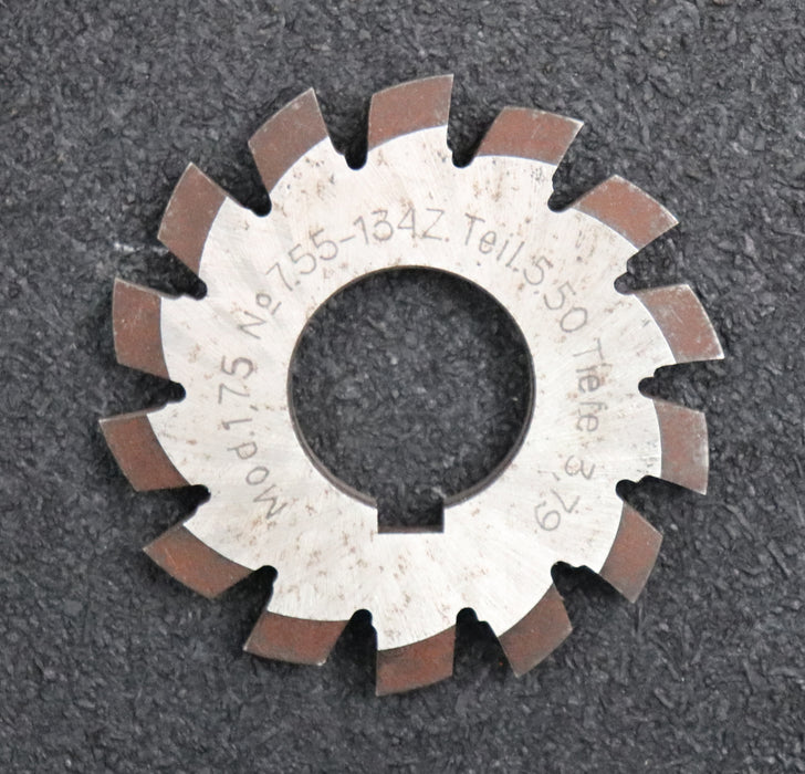 Bild des Artikels Zahnformfräser-gear-profile-cutter-m=-1,75mm-Nr-7-für-Zähnezahlbereich-Z=-55-134